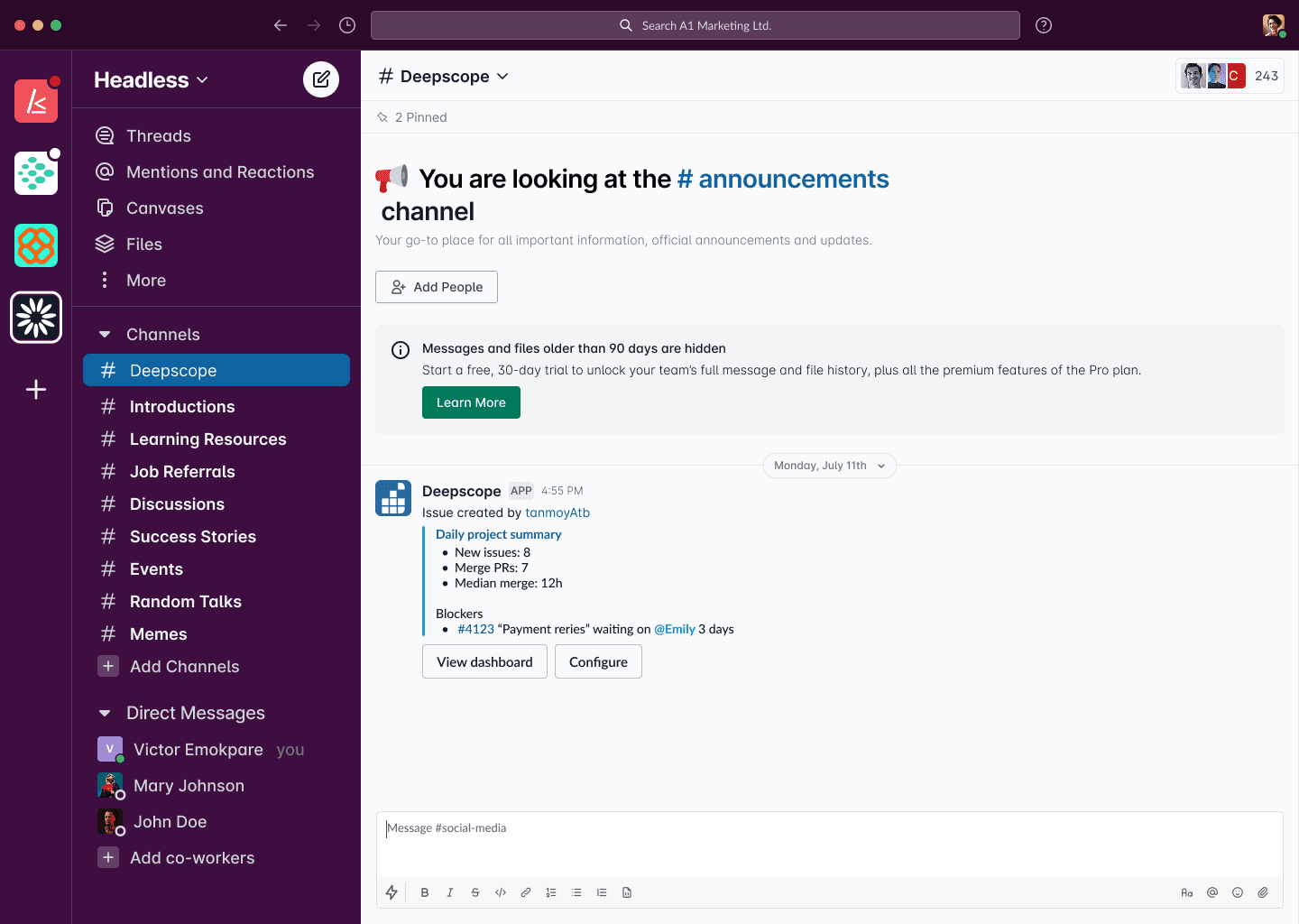 Weekly Project Status Reports